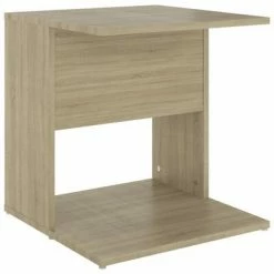 VidaXL Table d'appoint Chêne sonoma 45x45x48 cm Aggloméré