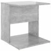 VidaXL Table d'appoint Gris béton 45x45x48 cm Aggloméré
