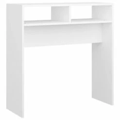 VidaXL Table console Blanc 78x30x80 cm Aggloméré