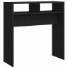 VidaXL Table console Noir 78x30x80 cm Aggloméré