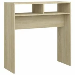 VidaXL Table console Chêne sonoma 78x30x80 cm Aggloméré