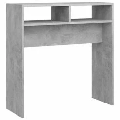 VidaXL Table console Gris béton 78x30x80 cm Aggloméré