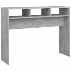 VidaXL Table console Gris béton 105x30x80 cm Aggloméré