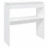 VidaXL Table console Blanc 80x30x80 cm Aggloméré