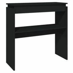 VidaXL Table console Noir 80x30x80 cm Aggloméré