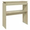 VidaXL Table console Chêne sonoma 80x30x80 cm Aggloméré