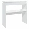 VidaXL Table console Blanc brillant 80x30x80 cm Aggloméré