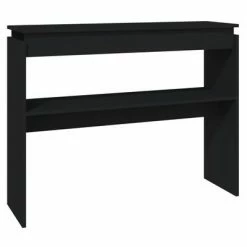 VidaXL Table console Noir 102x30x80 cm Aggloméré