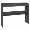VidaXL Table console Gris 102x30x80 cm Aggloméré