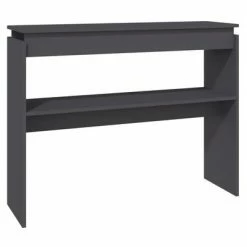 VidaXL Table console Gris 102x30x80 cm Aggloméré