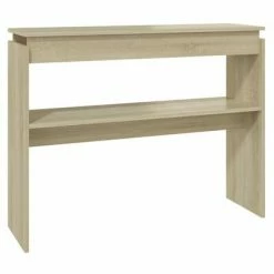 VidaXL Table console Chêne sonoma 102x30x80 cm Aggloméré