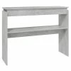 VidaXL Table console Gris béton 102x30x80 cm Aggloméré