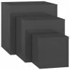 VidaXL Tables d'appoint 3 pcs Gris brillant Aggloméré