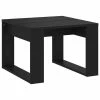 VidaXL Table d'appoint Noir 50x50x35 cm Aggloméré