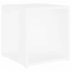 VidaXL Table d'appoint Blanc 33x33x34,5 cm Aggloméré