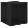 VidaXL Table d'appoint Noir 33x33x34,5 cm Aggloméré
