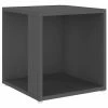 VidaXL Table d'appoint Gris 33x33x34,5 cm Aggloméré