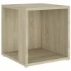 VidaXL Table d'appoint Chêne sonoma 33x33x34,5 cm Aggloméré