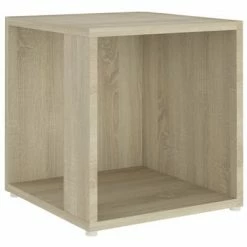 VidaXL Table d'appoint Chêne sonoma 33x33x34,5 cm Aggloméré