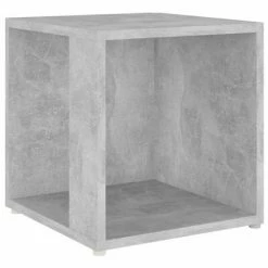 VidaXL Table d'appoint Gris béton 33x33x34,5 cm Aggloméré