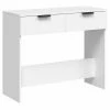 VidaXL Table console Blanc 90x36x75 cm Bois d'ingénierie