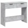 VidaXL Table console Gris béton 90x36x75 cm Bois d'ingénierie