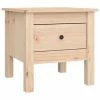 VidaXL Table d'appoint 40x40x39 cm Bois massif de pin