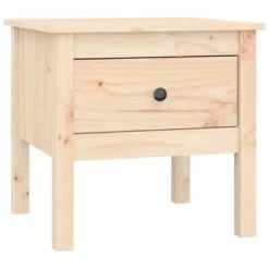 VidaXL Table d'appoint 50x50x49 cm Bois massif de pin