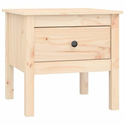 VidaXL Table d'appoint 50x50x49 cm Bois massif de pin 1 VidaXL Table d'appoint 50x50x49 cm Bois massif de pin