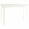 VidaXL Table console Blanc 110x40x75 cm Bois massif de pin