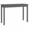 VidaXL Table console Gris 110x40x75 cm Bois massif de pin