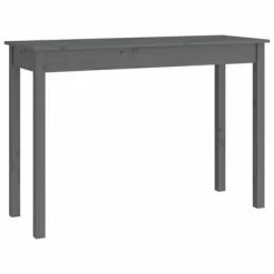 VidaXL Table console Gris 110x40x75 cm Bois massif de pin