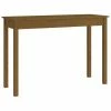 VidaXL Table console Marron miel 110x40x75 cm Bois massif de pin