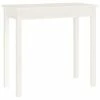 VidaXL Table console Blanc 80x40x75 cm Bois massif de pin