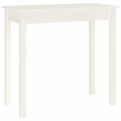 VidaXL Table console Blanc 80x40x75 cm Bois massif de pin