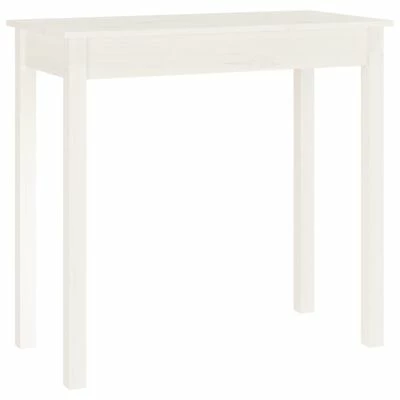 VidaXL Table console Blanc 80x40x75 cm Bois massif de pin 1 VidaXL Table console Blanc 80x40x75 cm Bois massif de pin