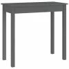 VidaXL Table console Gris 80x40x75 cm Bois massif de pin