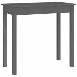 VidaXL Table console Gris 80x40x75 cm Bois massif de pin