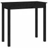 VidaXL Table console Noir 80x40x75 cm Bois massif de pin