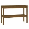 VidaXL Table console Marron miel 110x40x75 cm Bois de pin solide