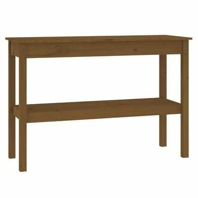 VidaXL Table console Marron miel 110x40x75 cm Bois de pin solide 1 VidaXL Table console Marron miel 110x40x75 cm Bois de pin solide