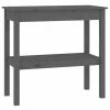 VidaXL Table console Gris 80x40x75 cm Bois de pin solide