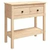 VidaXL Table console 75x35x75 cm Bois massif de pin