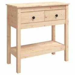VidaXL Table console 75x35x75 cm Bois massif de pin
