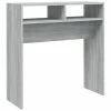 VidaXL Table console Sonoma gris 78x30x80 cm Bois d'ingénierie