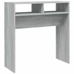 VidaXL Table console Sonoma gris 78x30x80 cm Bois d'ingénierie