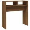 VidaXL Table console Chêne marron 78x30x80 cm Bois d'ingénierie