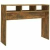 VidaXL Table console Chêne fumé 105x30x80 cm Bois d'ingénierie