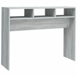 VidaXL Table console Sonoma gris 105x30x80 cm Bois d'ingénierie