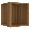 VidaXL Table d'appoint Chêne marron 33x33x34,5 cm Bois d'ingénierie
